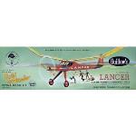 Guillow, Paul K GUI604 LANCER  24"" WING SPAN RUBBER POWR FREE FLIGHT Build By Number Kit