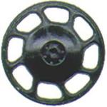 Kadee Qualtiy P KAD2043 HO Brake Wheel, Universal/Black (8)