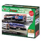 Kato USA Inc KAT1060032 N F40PH Commuter Starter Set, Metra