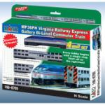 Kato USA Inc KAT1068705 N MP36PH Communter Train Starter Set, VRE (4)