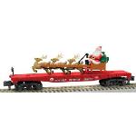 LIONEL LNL648577 S AF Flat w/Santa's Sleigh