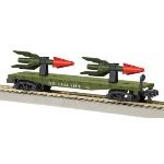 LIONEL LNL648878 S AF Flat w/2 Rockets, US Army