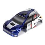 Team Losi Racin LOSB1795 1/24 4WD Rally Painted Body, Blue/Silver