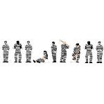 MODEL POWER MDP1376 N Prisoners, Black & White Stripes (9)