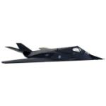 MODEL POWER MDP5386 F-117 STEALTH D C  1/100 DIE CAST