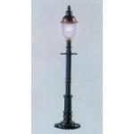 MODEL POWER MDP6077 O Old Time Gas Lamp Post, Round/Gray (3)