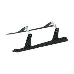 Microheli Co Lt MHE18FX006U Alum/Carbon Fiber Landing Gear "U" 180 CFX Black