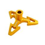 Microheli Co Lt MHE18FX212SL CNC Aluminum Swashplate Leveler, Gold; 180 CFX