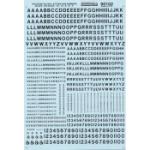 Microscale Indu MSI70102 N Letters & Numbers, RR Gothic/Black