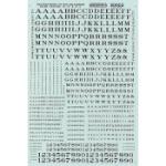 Microscale Indu MSI90002 HO Letters & Numbers, Roman/Black