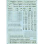 Microscale Indu MSI90032 HO Letters & Numbers, Condensed Roman/Black