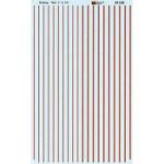 Microscale Indu MSI91105 HO 3" & 4-3/4" Stripes, Red