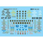 Microscale Indu MSIMC4150 HO Emergency Vehicle Markings, Fire/Police 1970+