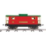 M.t.h. Electric MTH1130066 Std #217 Illuminated Caboose, Red/Peacock/Brass