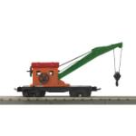 Mikes Train Hou MTH1170084 O #2660 Crane Car, Terra Cotta/Maroon