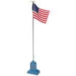 Mikes Train Hou MTH1190078 AF American Flag Pole & Base