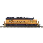 Mikes Train Hou MTH20205421 O Hi-Rail SD35 w/PS3, Chessie #7429