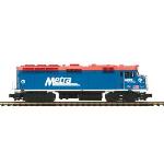 Mikes Train Hou MTH20206751 O Hi-Rail F40PH w/PS3, Metra #104/City of Chicago