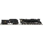 Mikes Train Hou MTH2036791 O Hi-Rail 4-8-4 Greenbrier w/PS3, Chessie #614T