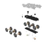 Mikes Train Hou MTH2089006 O ProtoScale 3-2 6-Wheel Truck Wheel Set