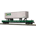 Mikes Train Hou MTH2095119 O Flat w/40' Trailer, BCR