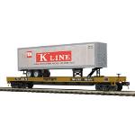 Mikes Train Hou MTH2095121 O Flat w/40' Trailer, TT/K-Line