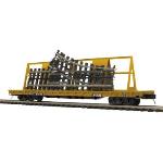 Mikes Train Hou MTH2095142 O 60' Flat w/ScaleTrax O-31 Switch, TTX