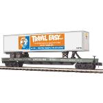 Mikes Train Hou MTH2095158 O Flat w/48' Trailer, LIRR