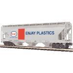 Mikes Train Hou MTH2097765 O 3-Bay Centerflow Hopper, Enjay Plastics