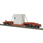 Mikes Train Hou MTH2098987 O 75' Depressed Flat w/Transformer, PRR