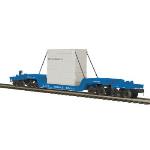 Mikes Train Hou MTH2098990 O 75' Depressed Flat w/Transformer, GE