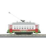 Mikes Train Hou MTH3041721 O-27 Trolley Set, Christmas