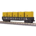 Mikes Train Hou MTH3072142 O-27 Gondola w /LCL Containers, American Steel