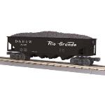 Mikes Train Hou MTH3075497 O-27 4-Bay Hopper, D&RGW