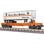 Mikes Train Hou MTH3076548 O-27 Flat w/Trailer, PFE