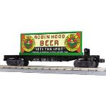 Mikes Train Hou MTH3076569 O-27 Flat w/Billboard, Robin Hood Beer