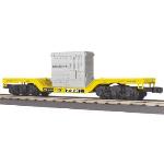 Mikes Train Hou MTH3076579 O-27 Depressed Center Flat w/Transformer, TTX