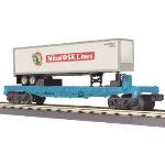 Mikes Train Hou MTH3076586 O-27 Flat w/40' Trailer, LIRR