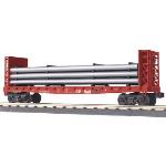 Mikes Train Hou MTH3076589 O-27 Bulkhead Flat w/Pipe Load, CPR