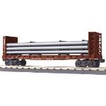 Mikes Train Hou MTH3076591 O-27 Bulkhead Flat w/Pipe Load, TTX