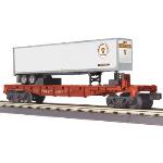 Mikes Train Hou MTH3076610 O-27 Flat w/40' Trailer, PRR