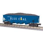 Mikes Train Hou MTH3079380 O-27 Hopper w/Operating Load, Anthracite Blue Coal