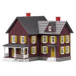 Mikes Train Hou MTH3090253 O #6 Farm House, Maroon/Yellow