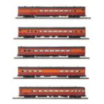 Mikes Train Hou MTH8069035 HO Streamlined Passenger Set/De-skirted,SP (5)(3R)