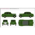 CLASSIC METAL W MWI30469 HO 1936 Ford Sedan, Apple Green