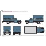 CLASSIC METAL W MWI30481 HO 1941-46 Chevy Box Truck, EMD