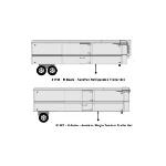 CLASSIC METAL W MWI51166 N Aerovan Trailer Reefer Set, Undecorated (2)