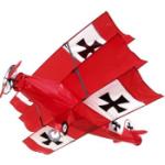 New Tech Kites NTK55731 RED BARON KITE WITH LINE