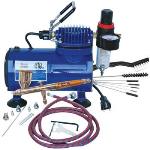 Paasche Airbrus PASTG100D Airbrush & Compressor Package: TG3F, D500SR, & AC7