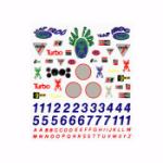 PINECAR PIN306 SPONCER/NUMBER DECALS FOR PINE CARS